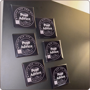 Magnets with company logo (business cards)